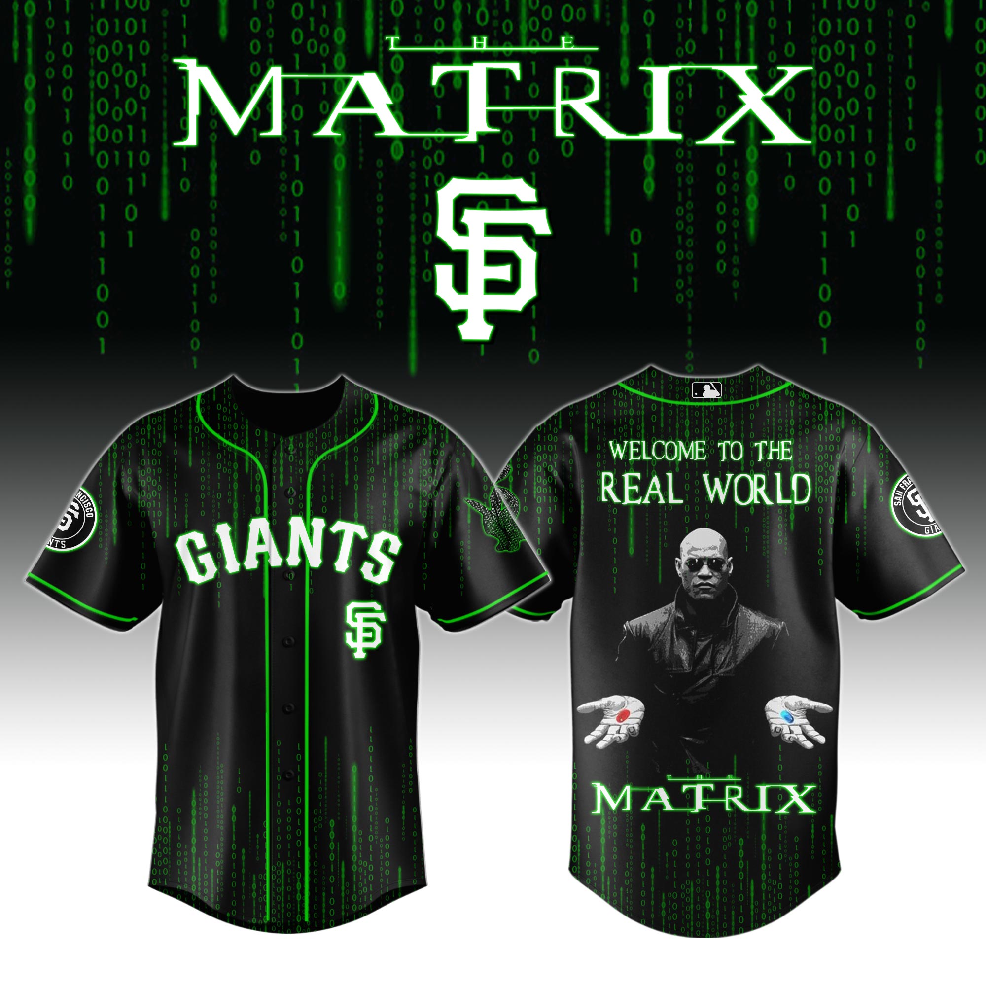 San Francisco Giants x The Matrix Baseball Jersey For Sport Teams Fans