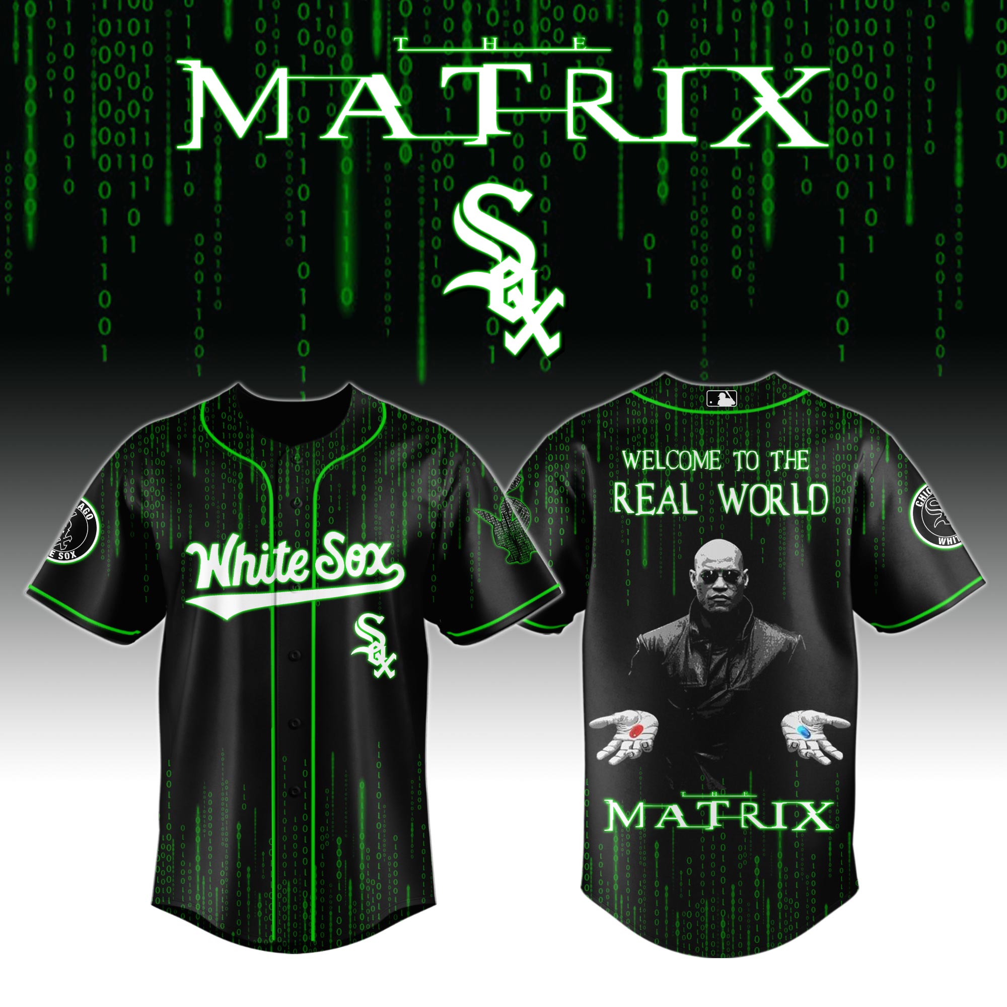 Chicago White Sox x The Matrix Baseball Jersey For Sport Teams Fans