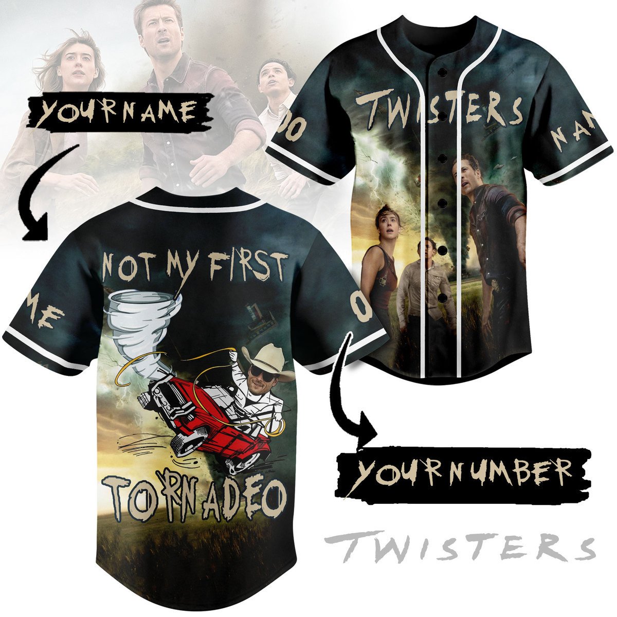 Twisters Baseball Jersey For Sport Teams Fans