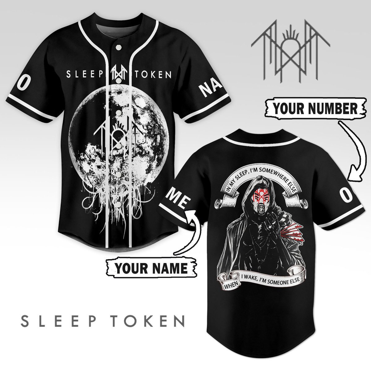 Sleep Token Baseball Jersey For Sport Teams Fans