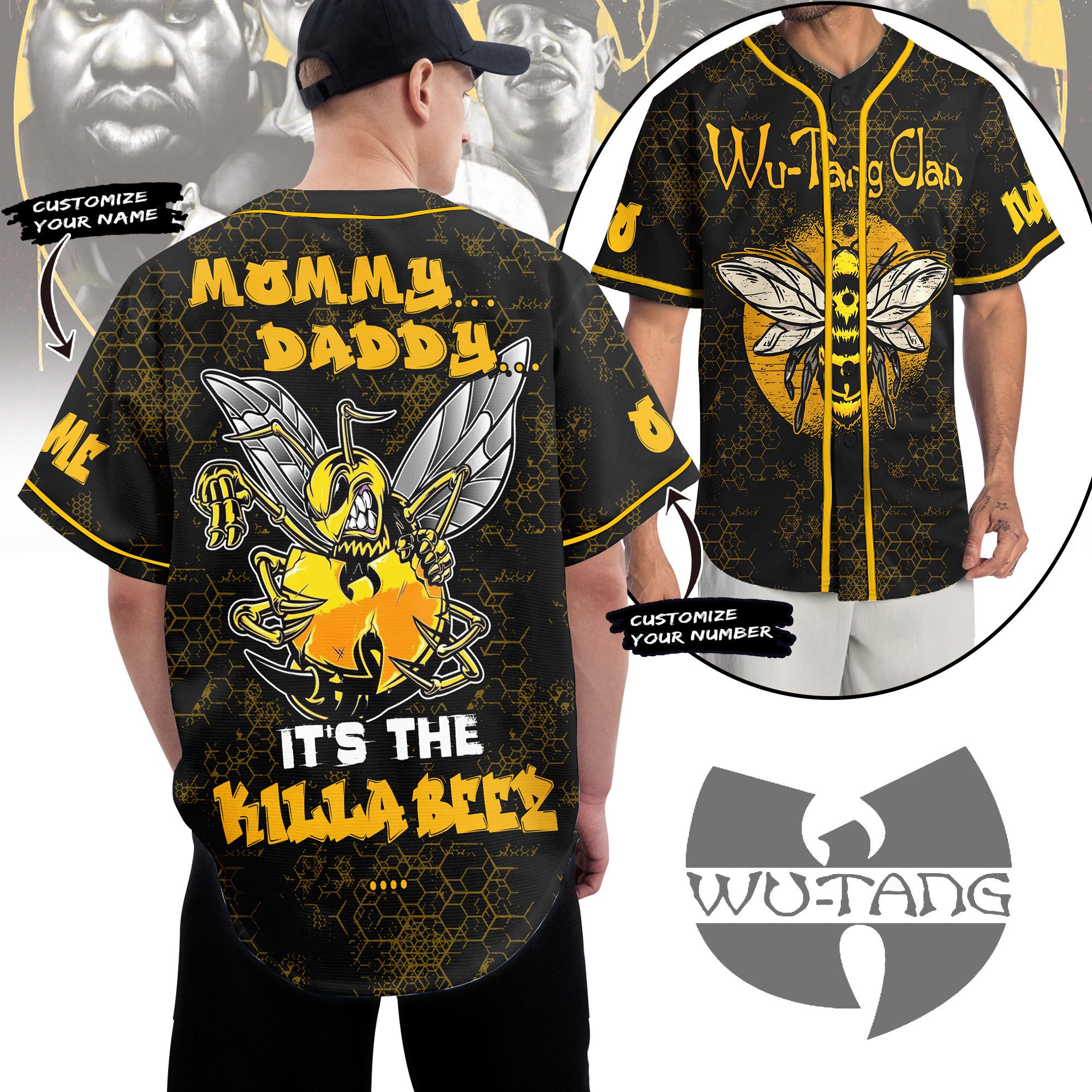 Wu-Tang Clan Baseball Jersey For Sport Teams Fans