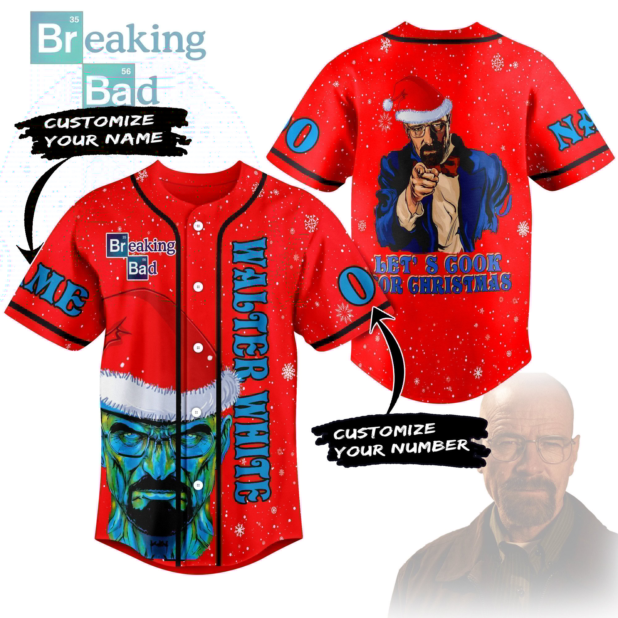 Breaking Bad Baseball Jersey For Sport Teams Fans