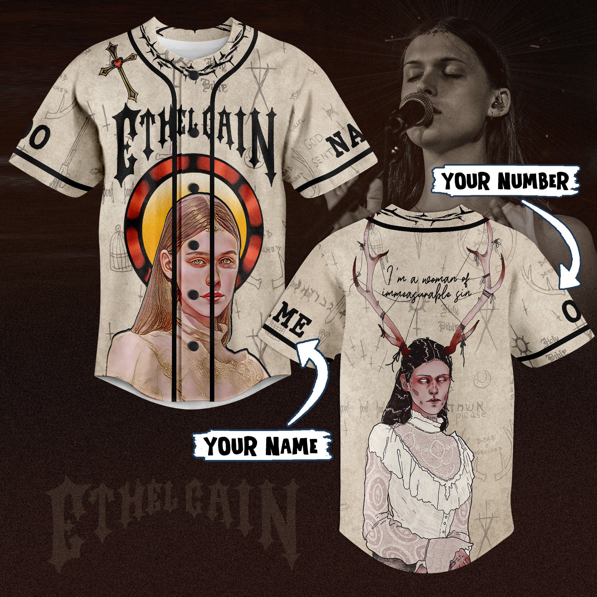 Ethel Cain Baseball Jersey For Sport Teams Fans