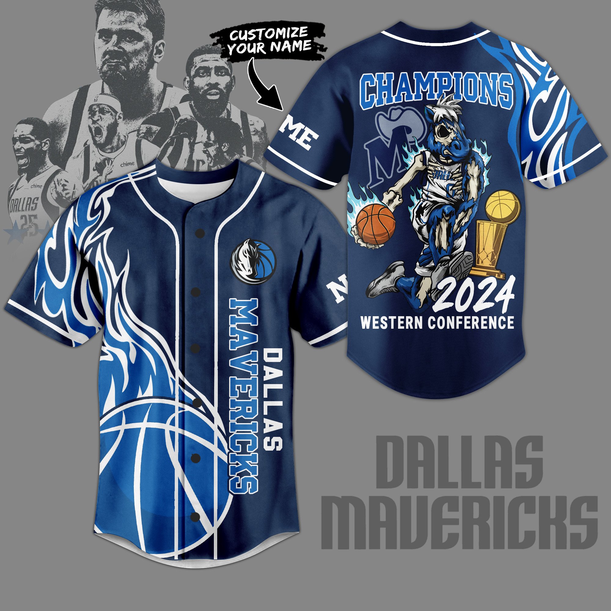 Dallas Mavericks Baseball Jersey For Sport Teams Fans