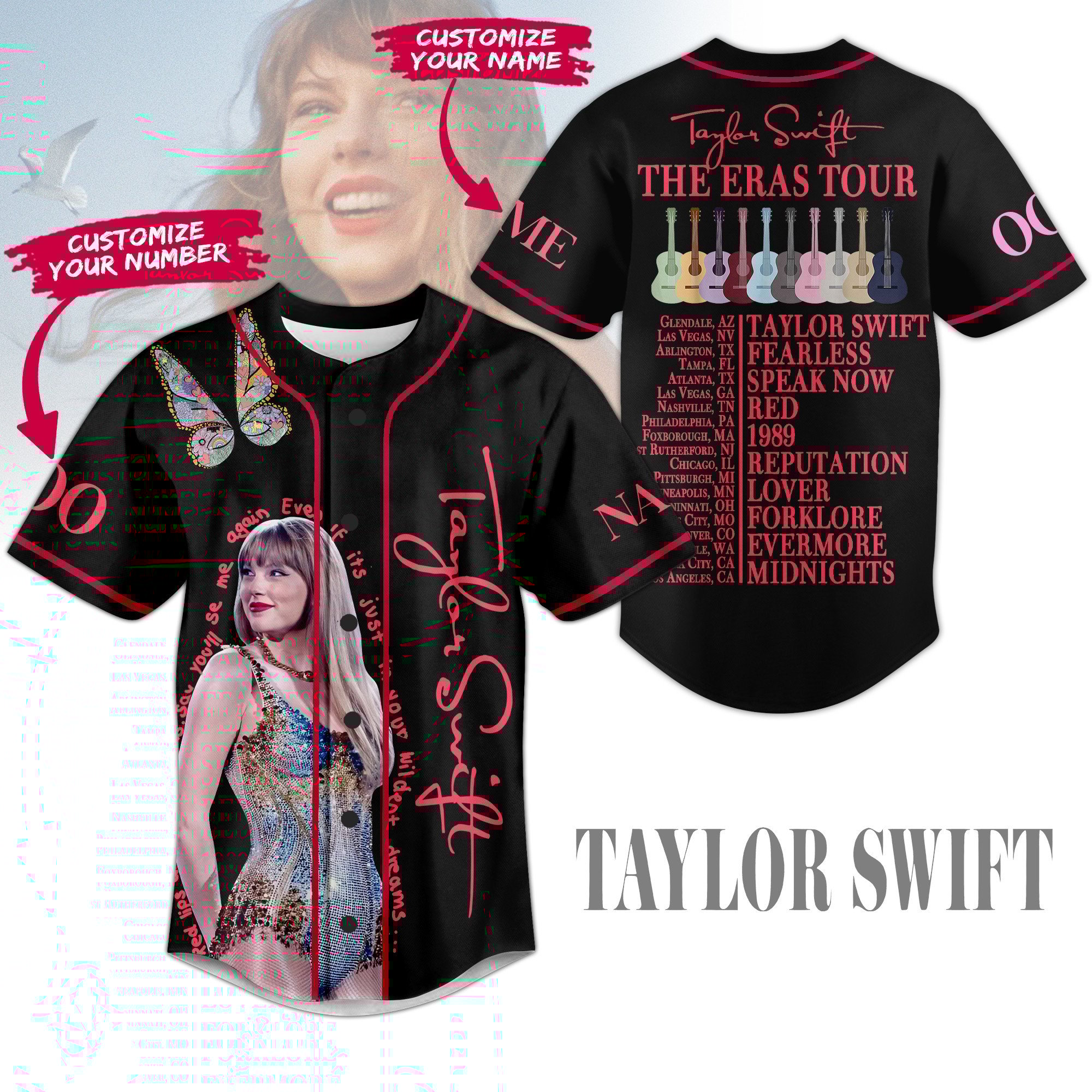 Taylor Swift Baseball Jersey For Sport Teams Fans