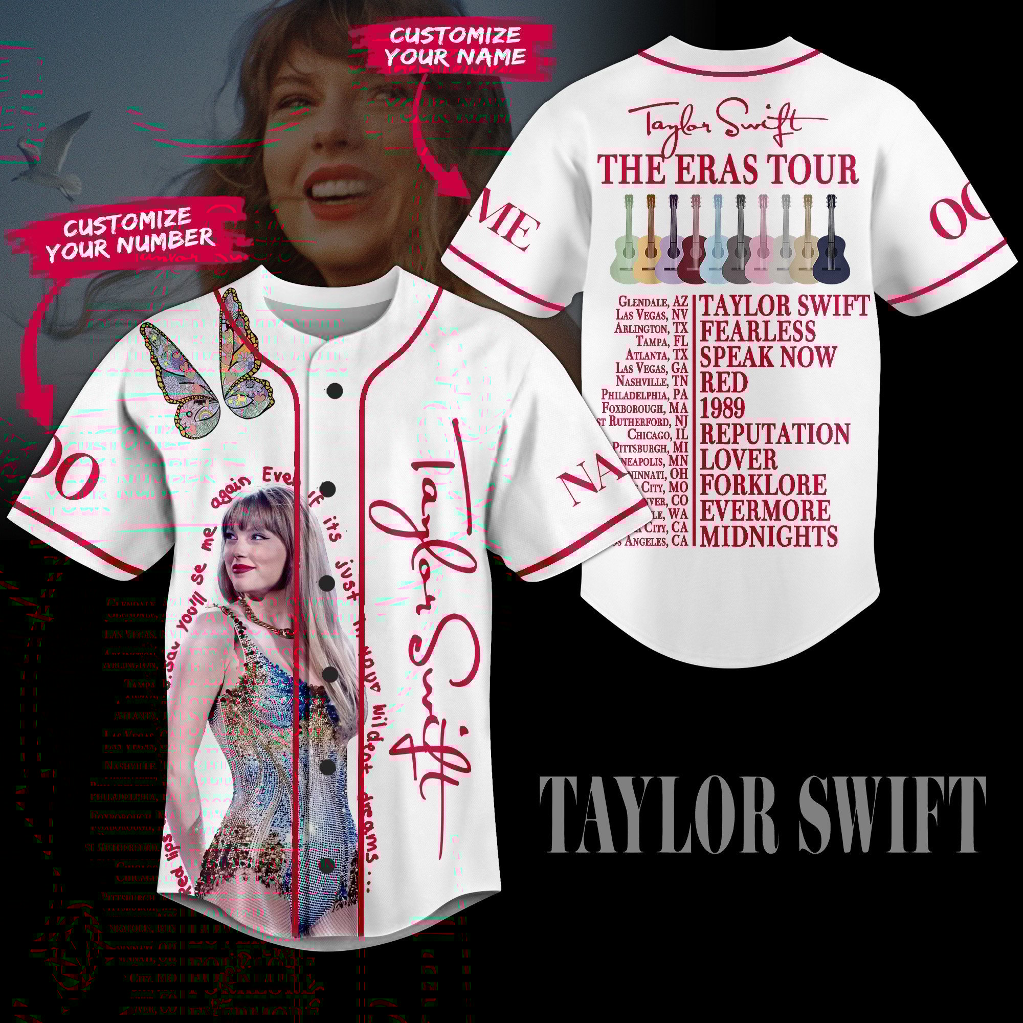 Taylor Swift Baseball Jersey For Sport Teams Fans
