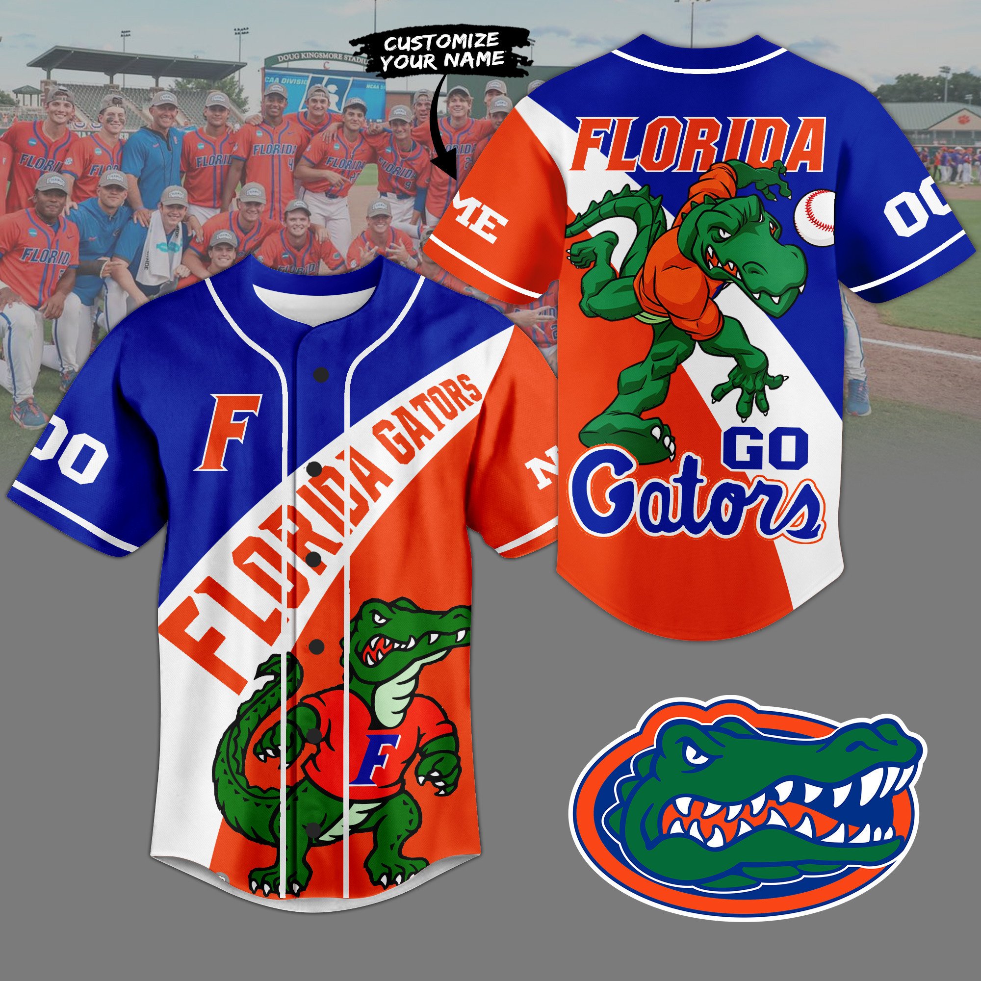 Florida Gators Baseball Jersey For Sport Teams Fans
