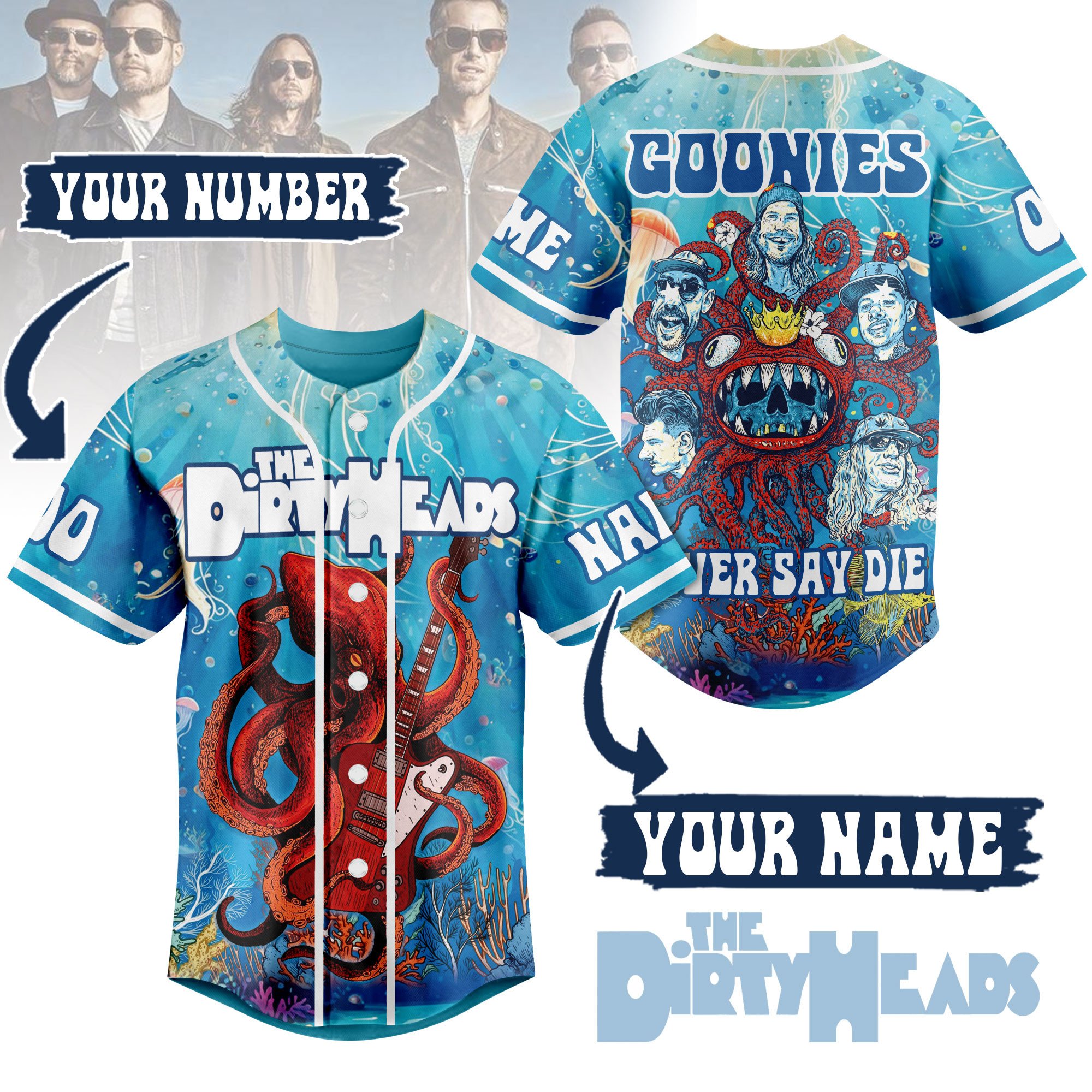 The Dirty Heads Baseball Jersey For Sport Teams Fans