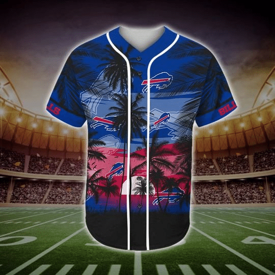 Buffalo Bills Tropical Baseball Jersey BJ2422