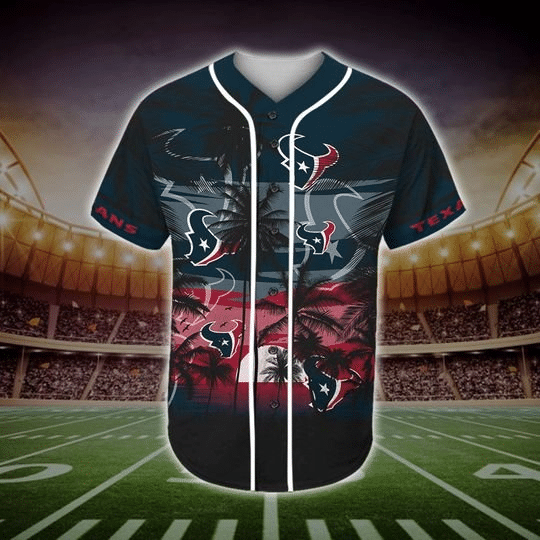 Houston Texans Tropical Baseball Jersey BJ2145