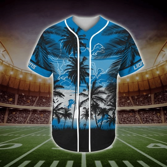 Detroit Lions Tropical Baseball Jersey BJ2136