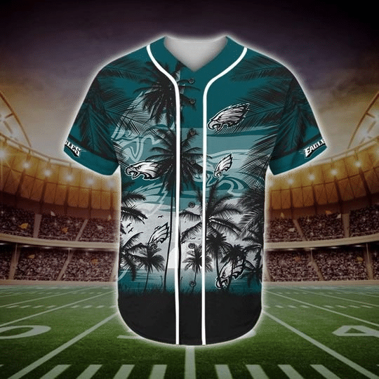 Philadelphia Eagles Tropical Baseball Jersey BJ2241