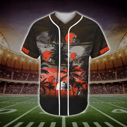 Cleveland Browns Tropical Baseball Jersey BJ2454