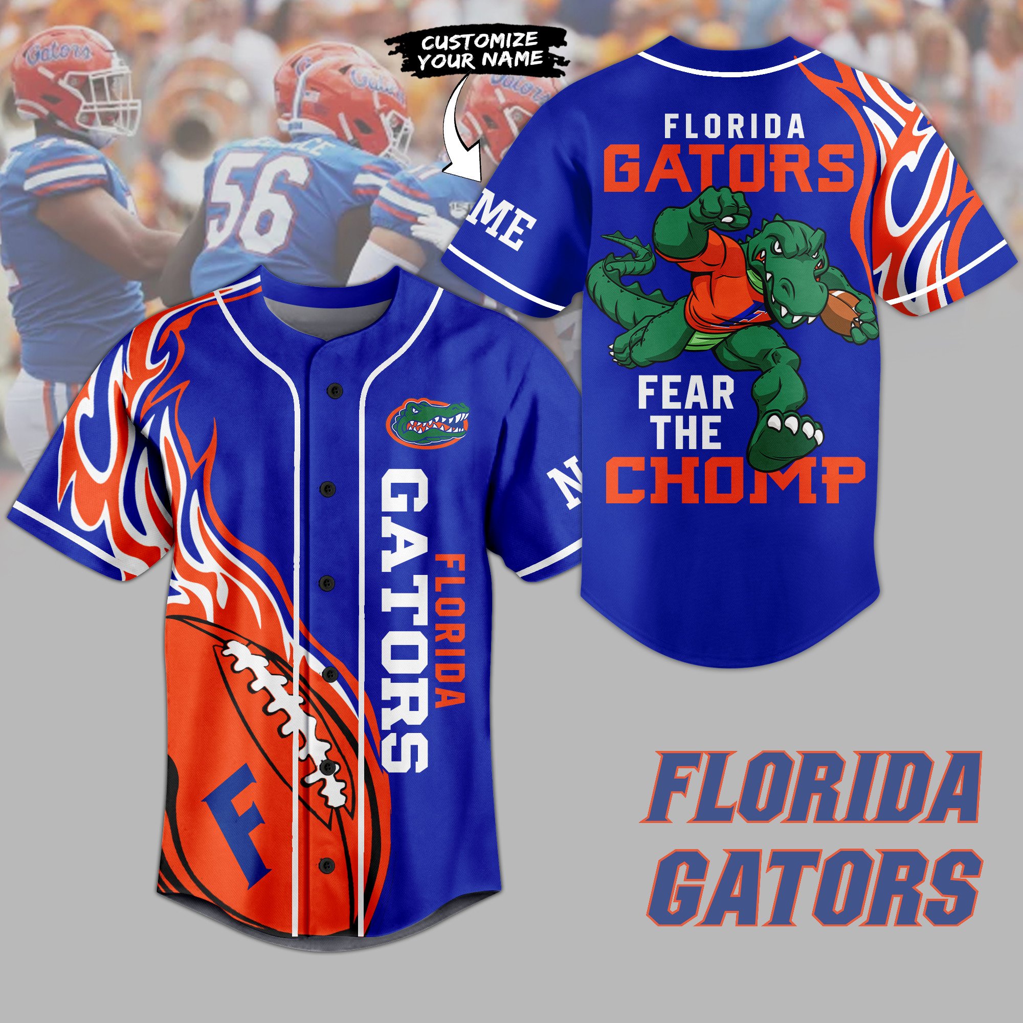 Florida Gators Baseball Jersey For Sport Teams Fans