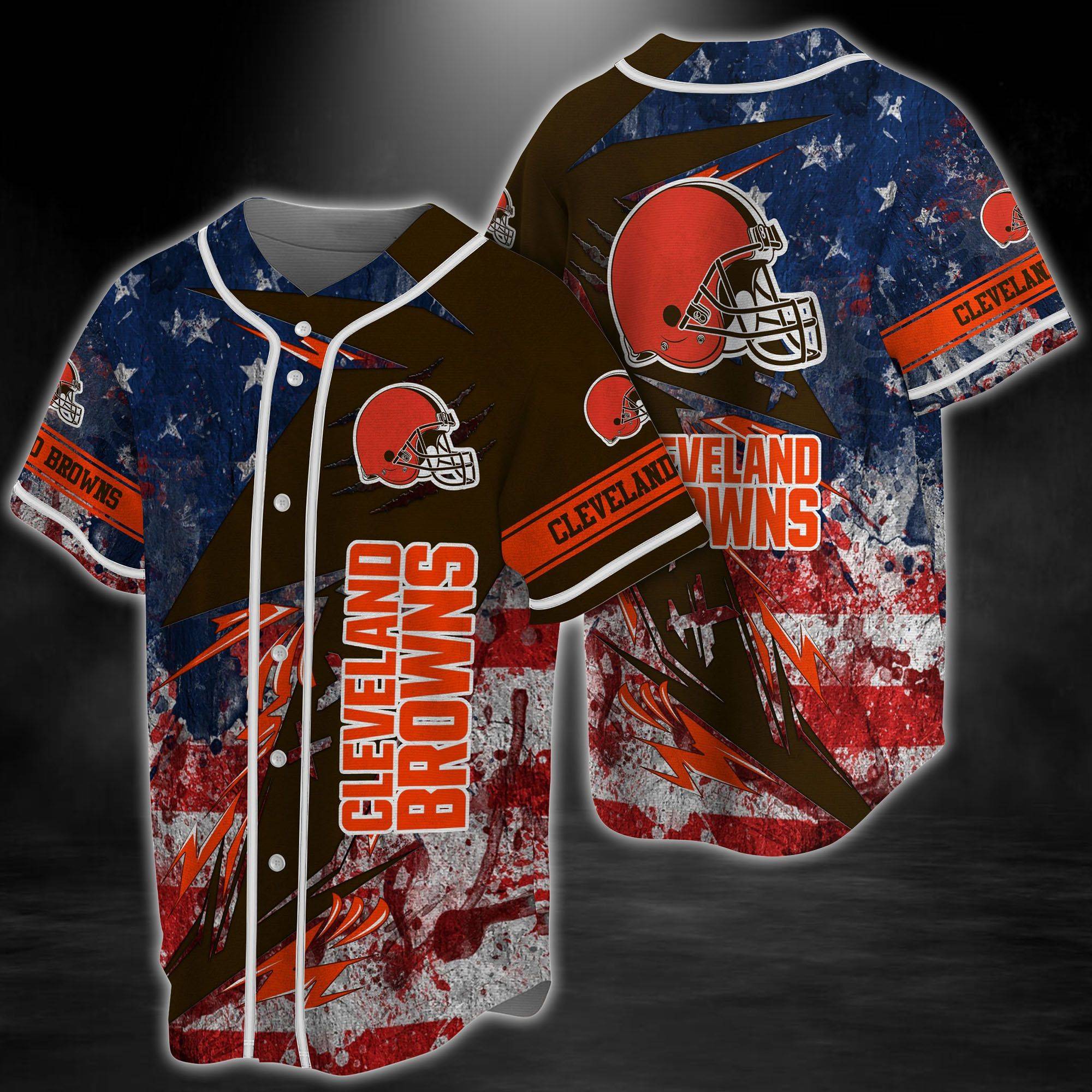Cleveland Browns NFL Baseball Jersey BJ2129