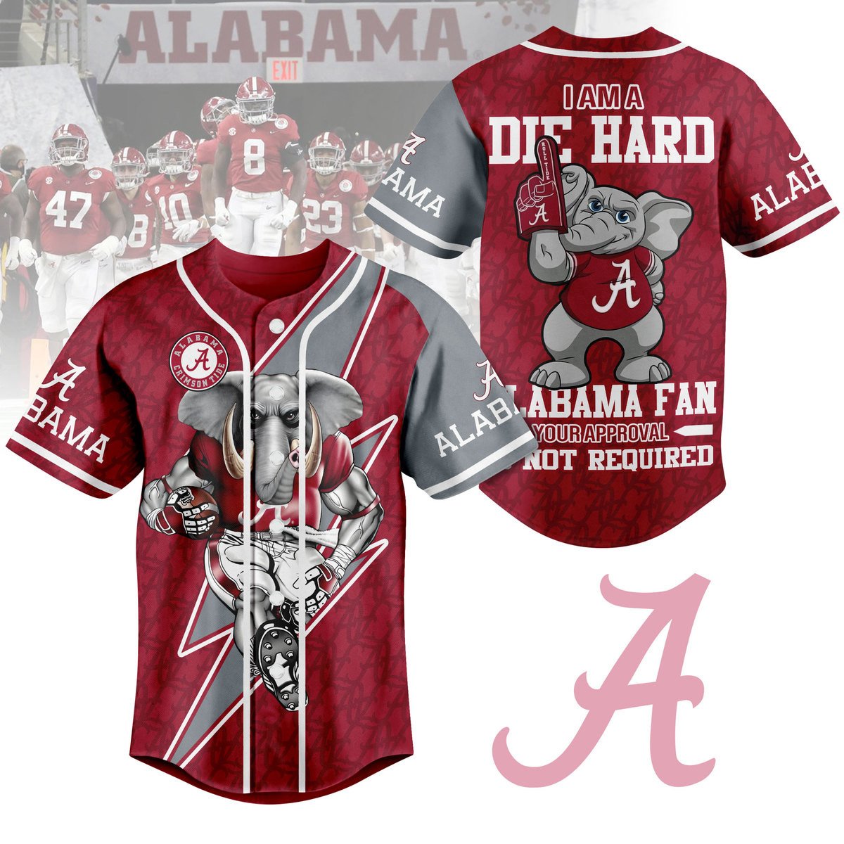 Alabama Crimson Tide Baseball Jersey For Sport Teams Fans