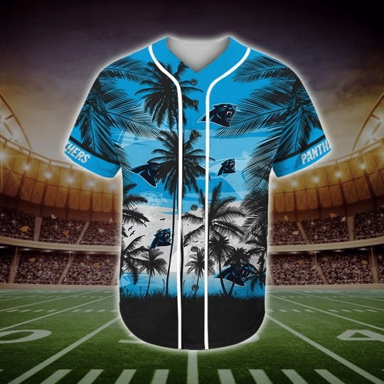 Carolina Panthers Tropical Baseball Jersey BJ1060