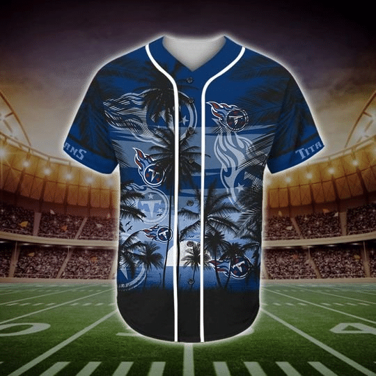 Tennessee Titans Tropical Baseball Jersey BJ1062