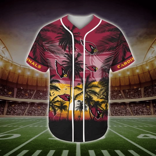 Arizona Cardinals Tropical Baseball Jersey BJ1056