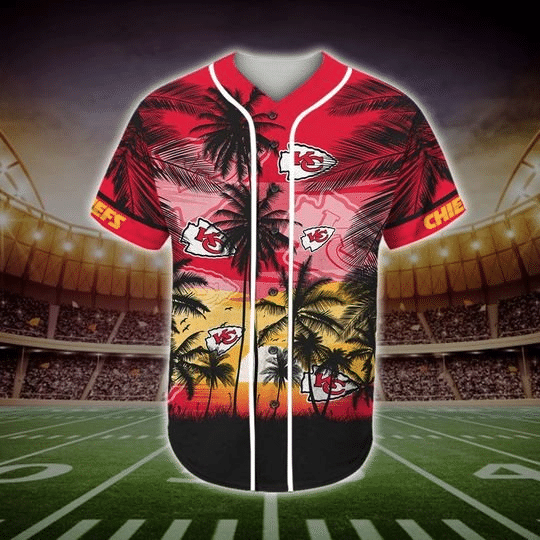 Kansas City Chiefs Tropical Baseball Jersey BJ0976