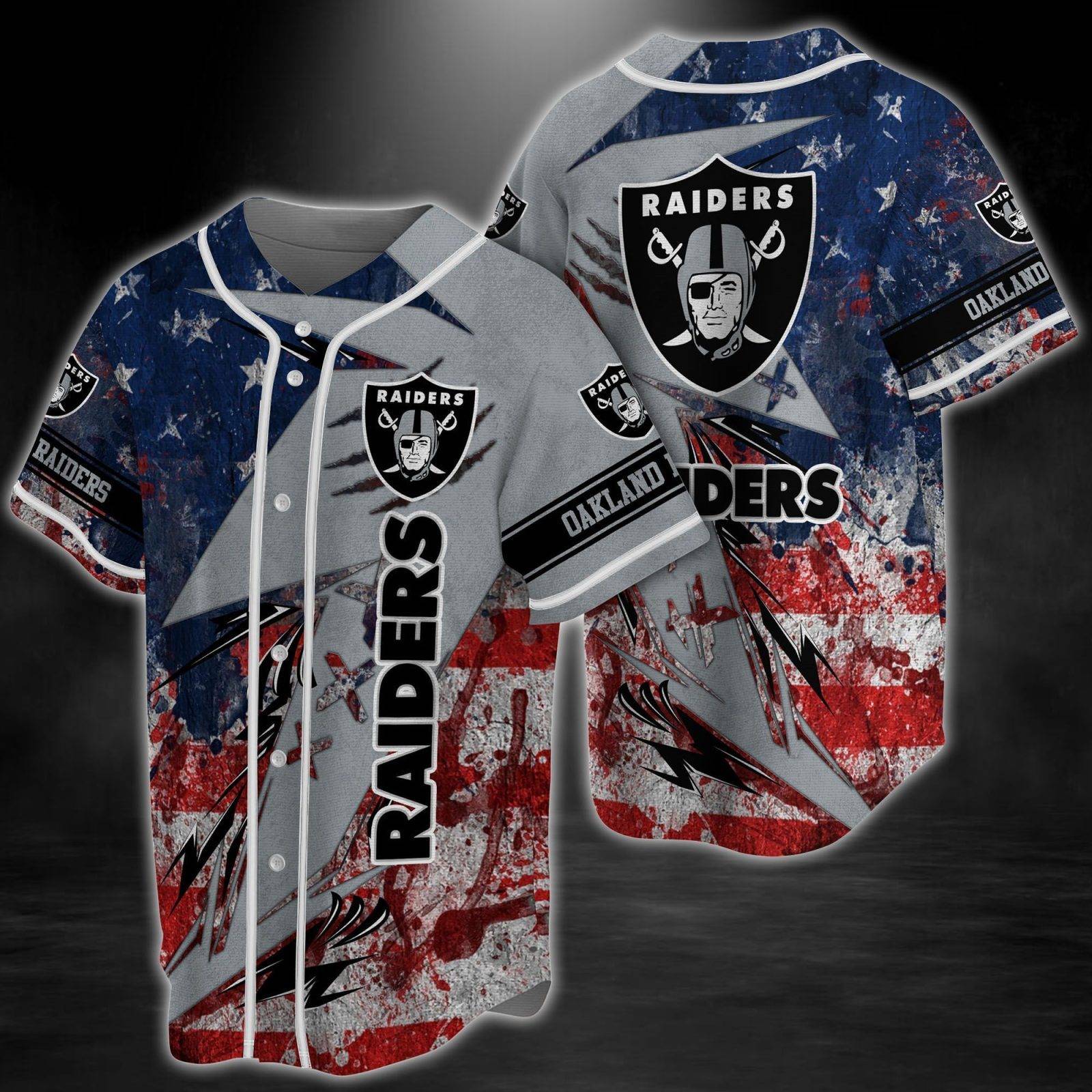 Oakland Raiders NFL Baseball Jersey BJ0940