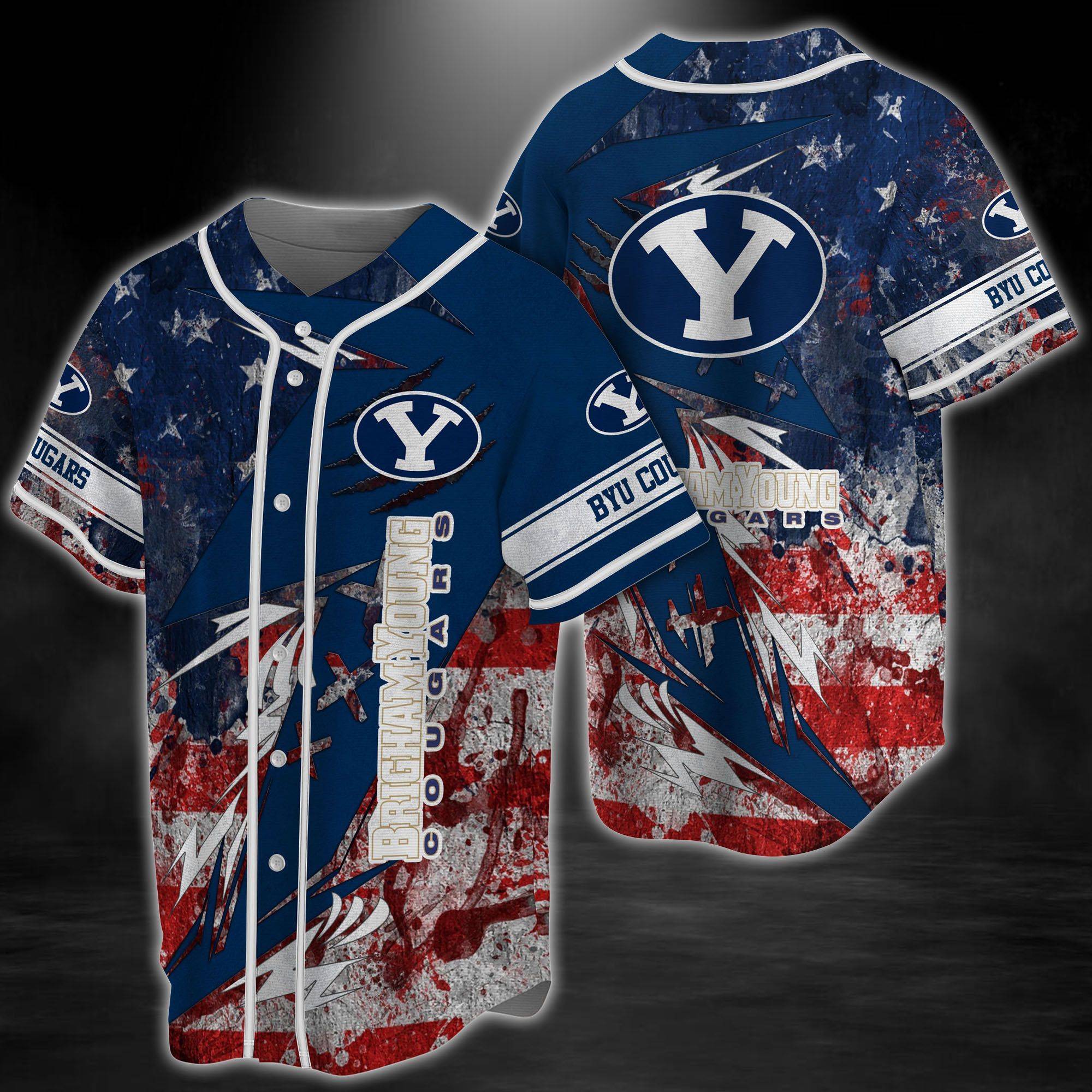 BYU Cougars NCAA Baseball Jersey BJ1075
