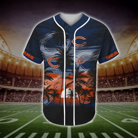Chicago Bears Tropical Baseball Jersey BJ1061