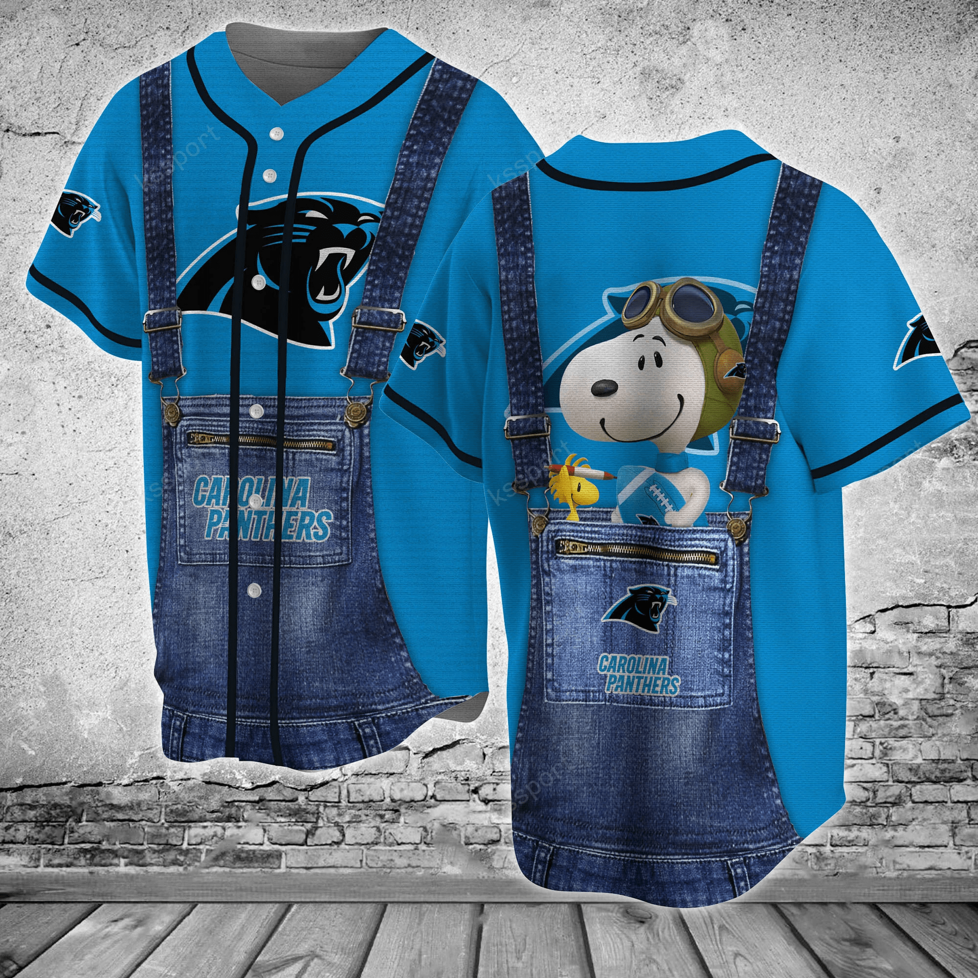 Carolina Panthers NFL 3D Personalized Baseball Jersey BJ1222