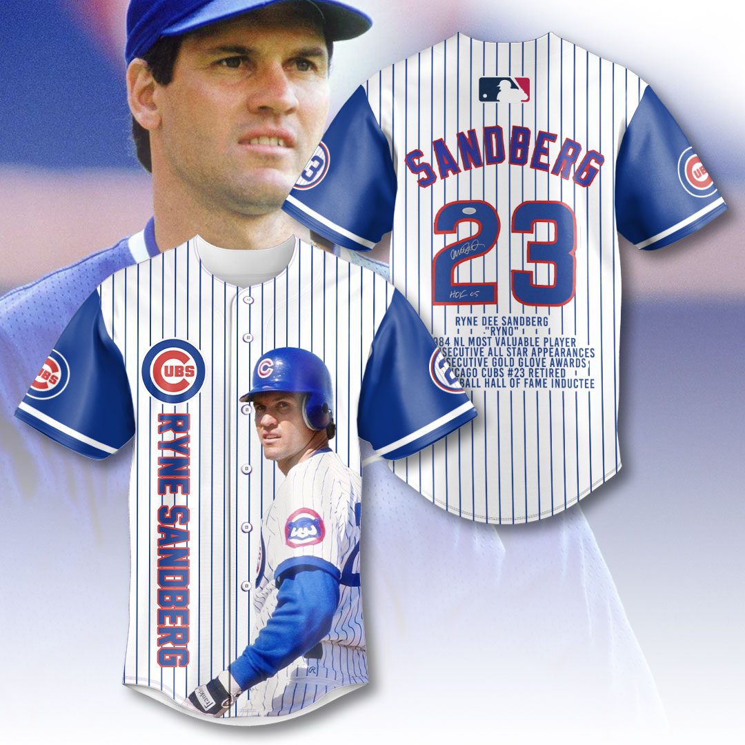Chicago Cubs x Ryne Sandberg Baseball Jersey NGB1101