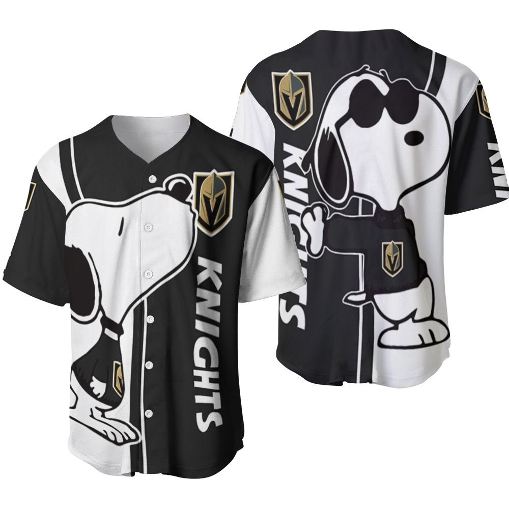 Vegas Golden Knights snoopy lover 3D Printed Baseball Jersey