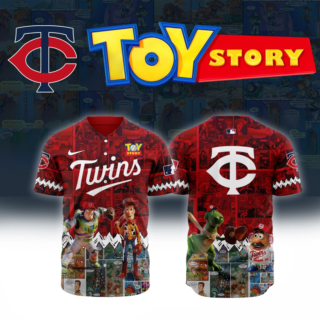 MLB Minnesota Twins X Toy Story Custom Baseball Jersey