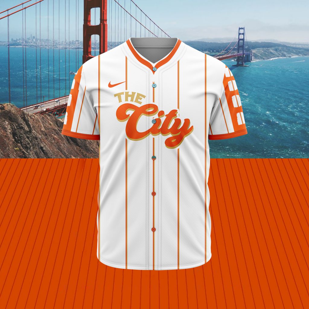 MLB San Francisco Giants Special City Connect Design Baseball Jersey