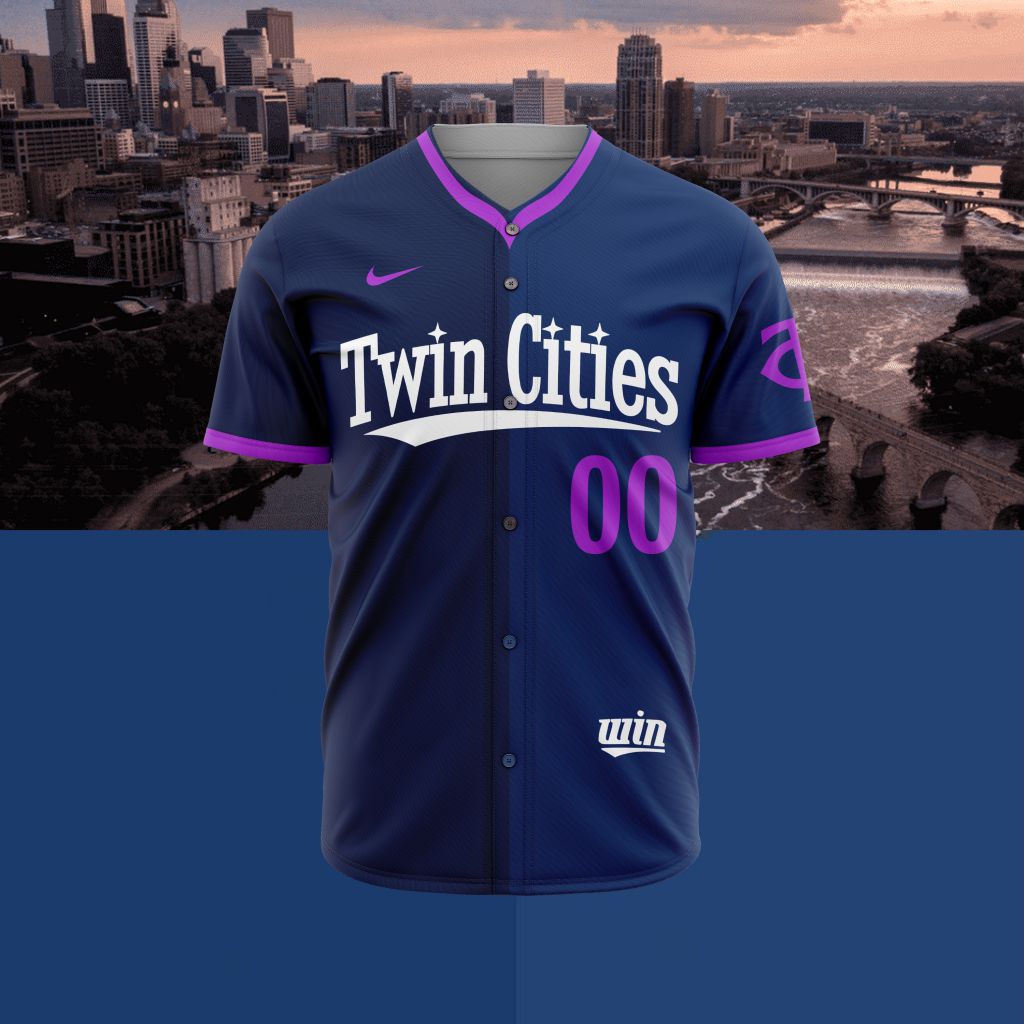 MLB Minnesota Twins Special City Connect Design Baseball Jersey