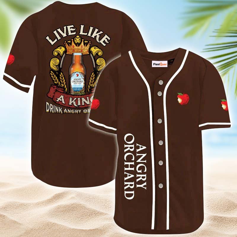 Angry Orchard Live Like A King Baseball Jersey