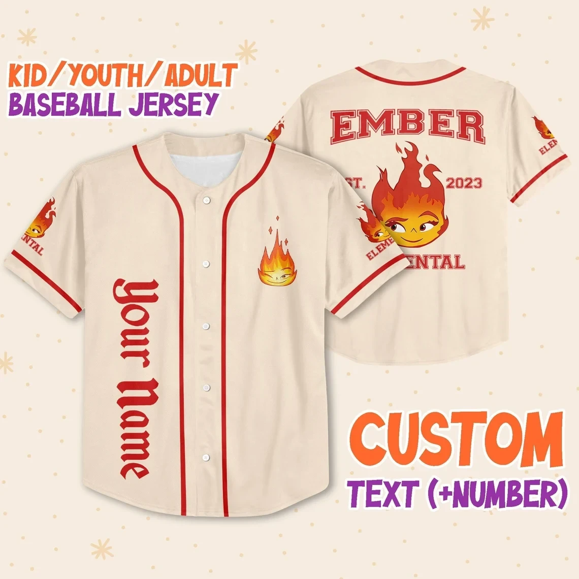 Customizable Baseball Jersey New Season For Men Women And Kid