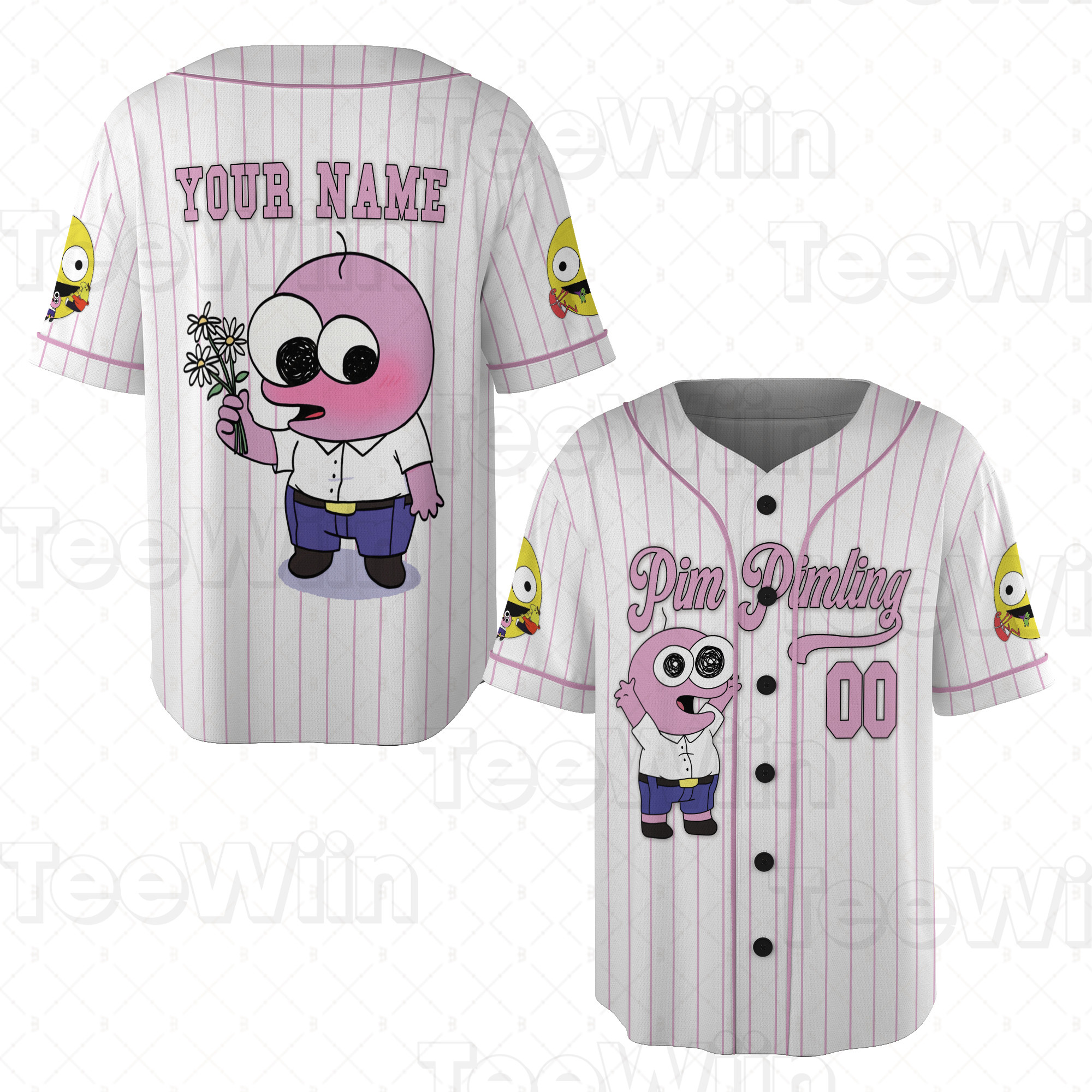 Custom Cartoon Baseball Jersey New Season For Men Women And Kid