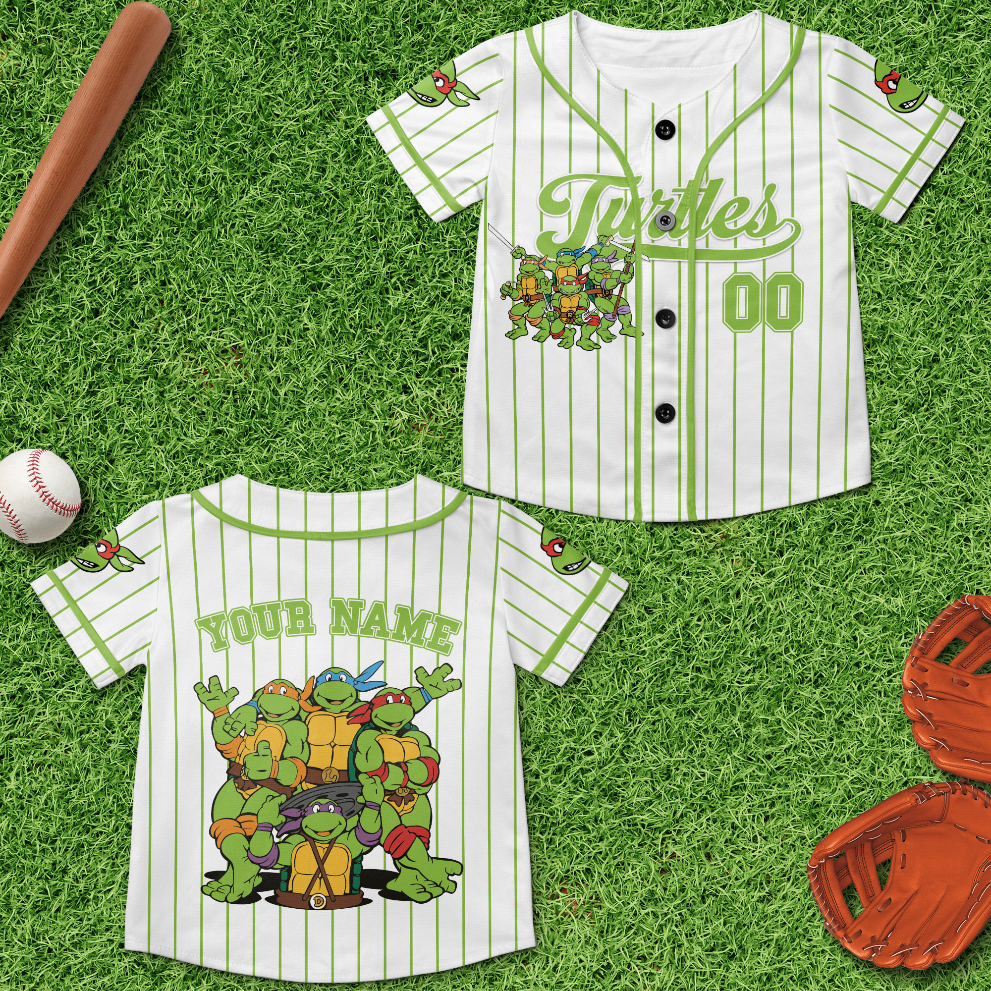 Customizable Turtle Baseball Jersey New Season For Men Women And Kid