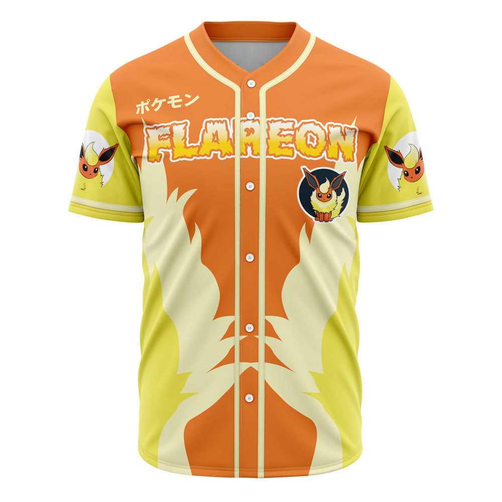 Flareon Anime Baseball Jersey New Season For Men Women And Kid
