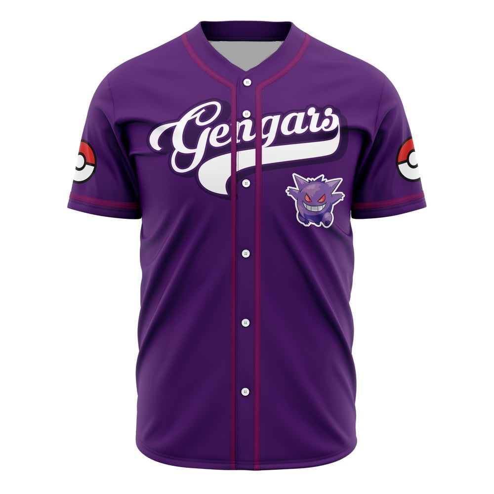 Purple Gengar Baseball Jersey New Season For Men Women And Kid
