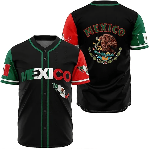 Vibrant Mexico Baseball Jersey New Season For Men Women And Kid