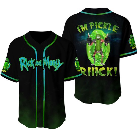 Rick And Morty Pickle Rick Baseball Jersey New Season For Men Women And Kid