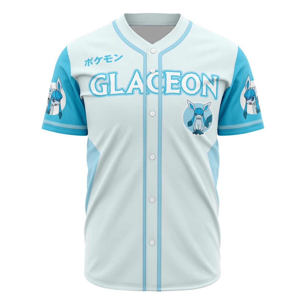 Glaceon Pokemon Baseball Jersey New Season For Men Women And Kid