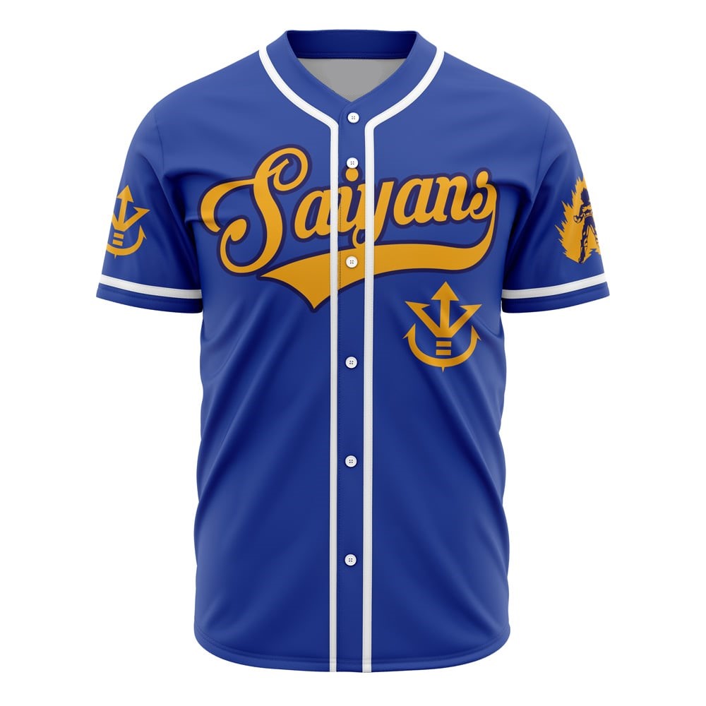Unleash Your Inner Warrior Blue Saiyans Baseball Jersey New Season For Men Women And Kid