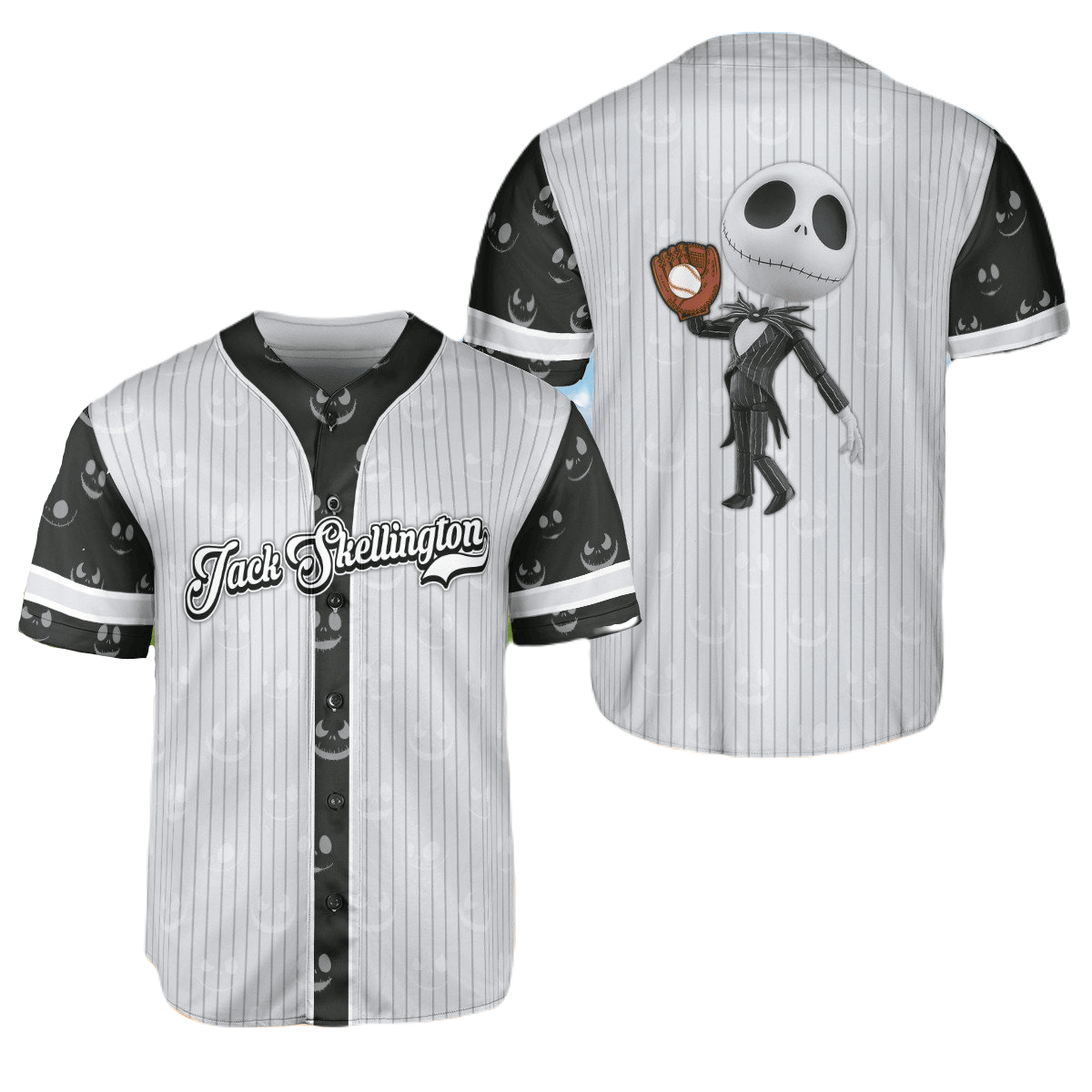 Jack Skellington Baseball Jersey New Season For Men Women And Kid