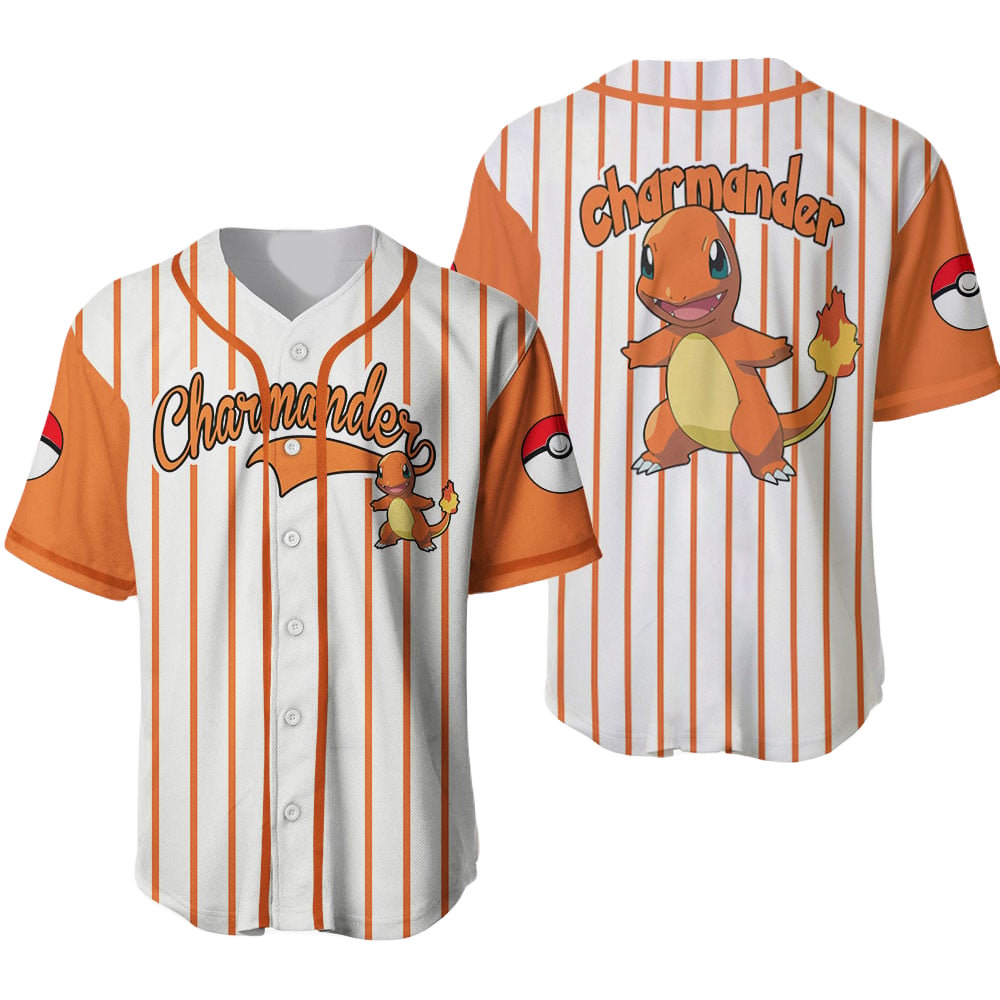 Charmander Baseball Jersey New Season For Men Women And Kid