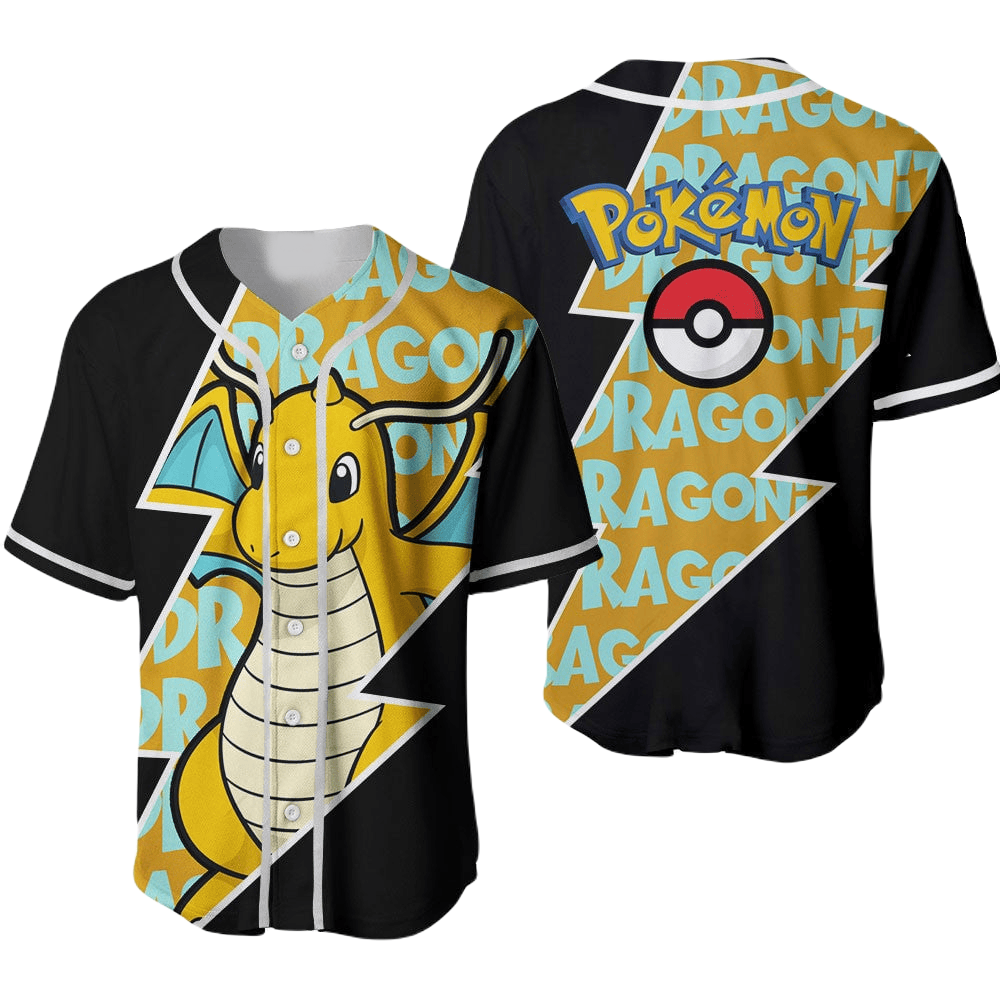 Dragon-Themed Pokemon Baseball Jersey New Season For Men Women And Kid