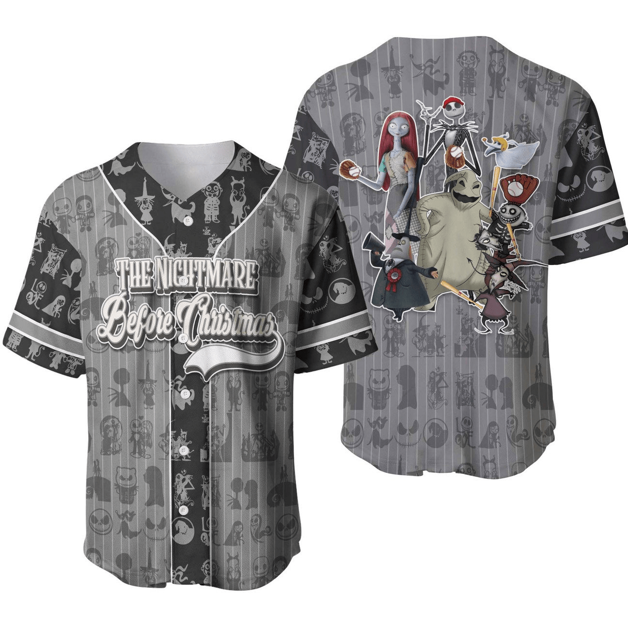Nightmare Before Christmas Baseball Jersey New Season For Men Women And Kid