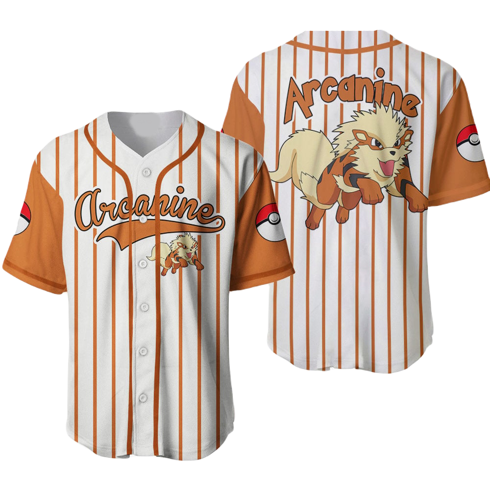 Arcanine Baseball Jersey New Season For Men Women And Kid