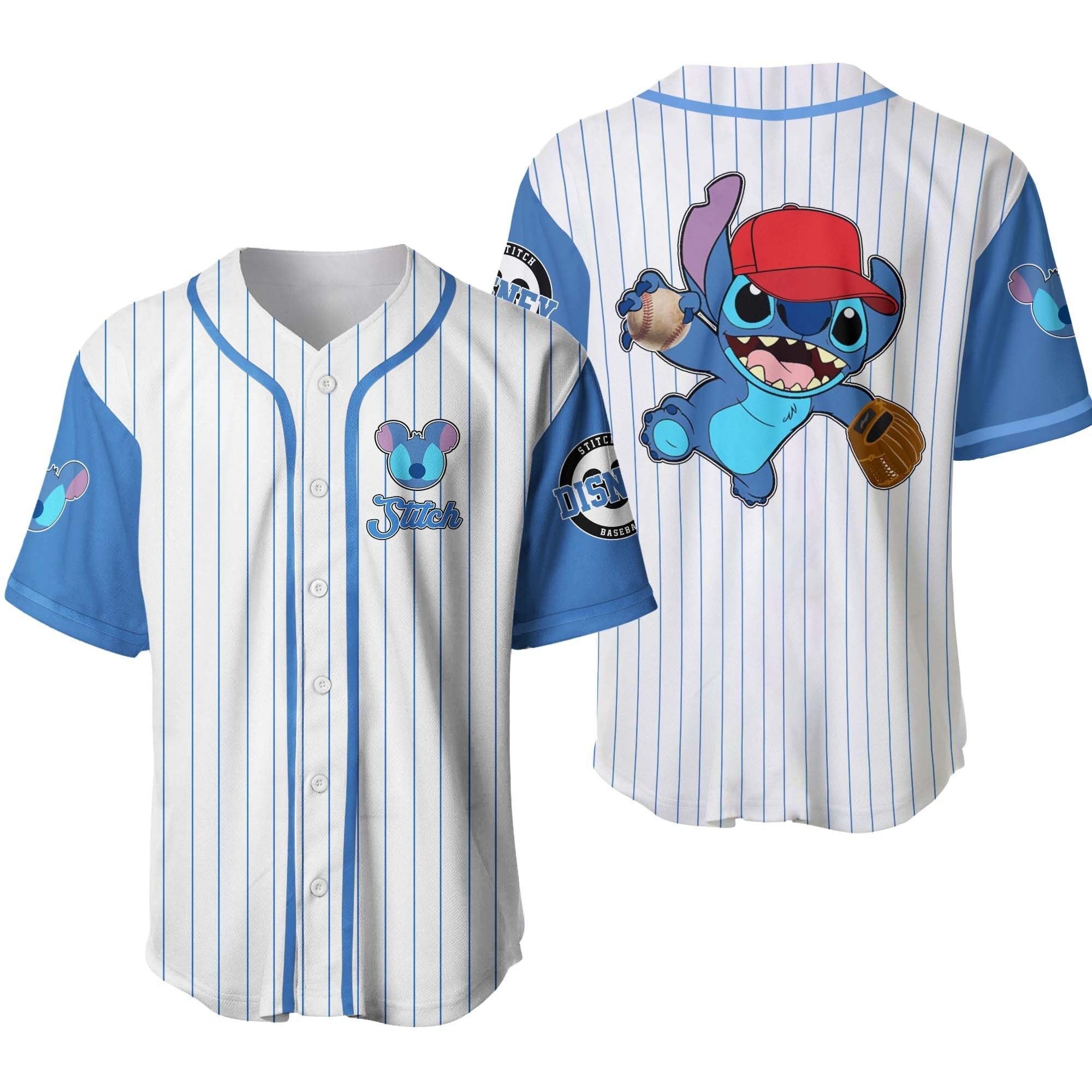 Disney Stitch Baseball Jersey New Season For Men Women And Kid
