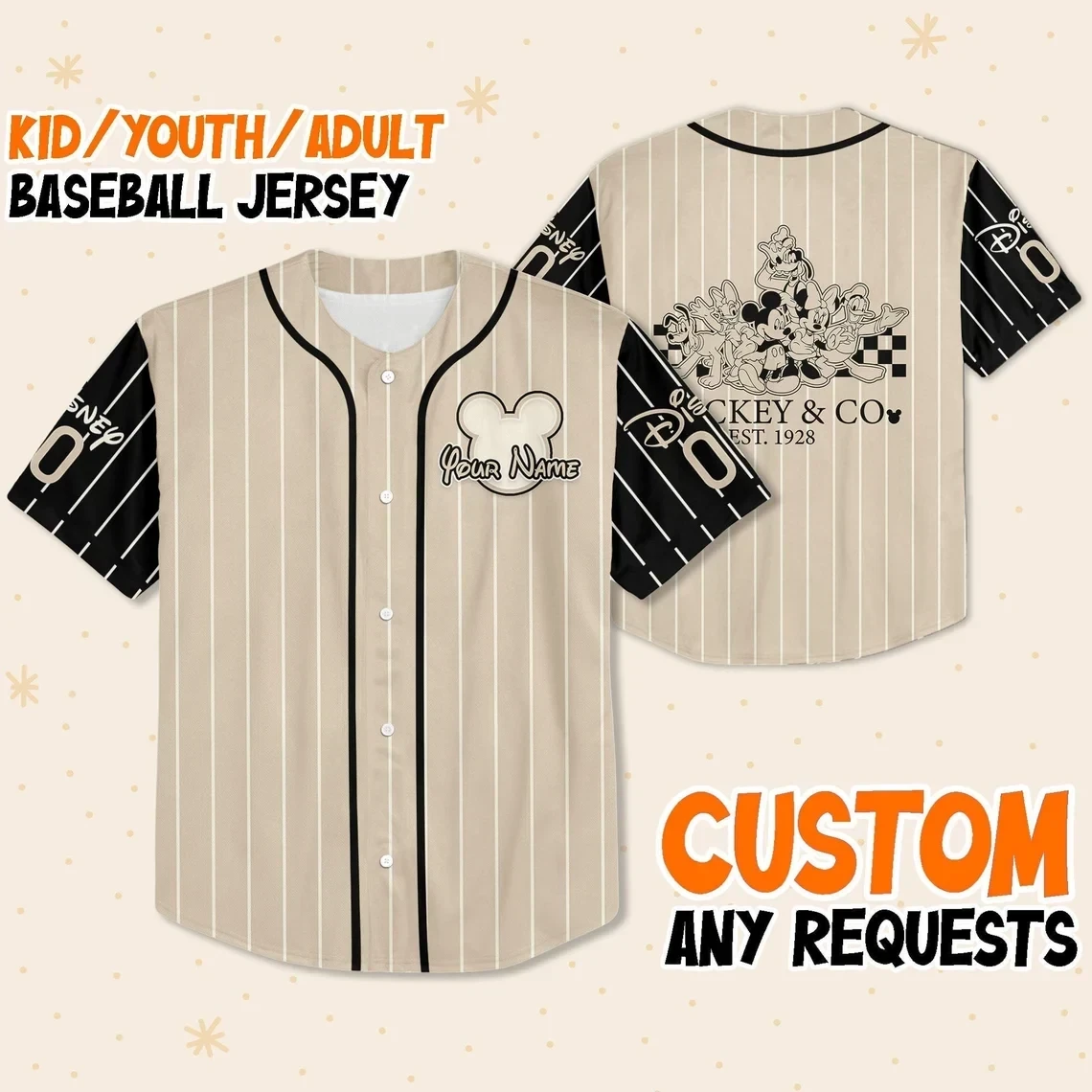 Customizable Youth/Adult Baseball Jersey New Season For Men Women And Kid